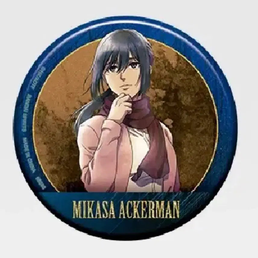 [BUNJANG] Attack on Titan Mikasa G Prize Can Badge / 진격거 G상 캔뱃지 미카사