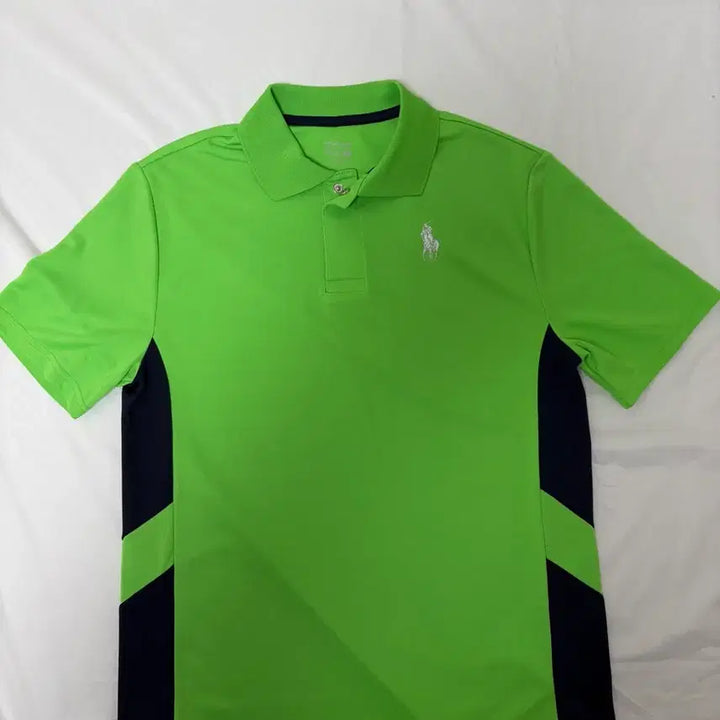 [BUNJANG] Polo Ralph Lauren Colorblock Short Sleeve Polo Shirt / 폴로 그린 배색 반팔 카라티