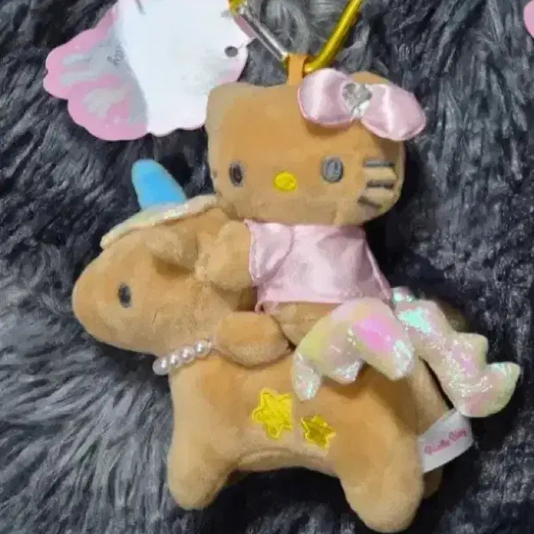 [BUNJANG] Hello Kitty Unicorn Plush Keychain / 헬로키티 유니콘 인형 키링
