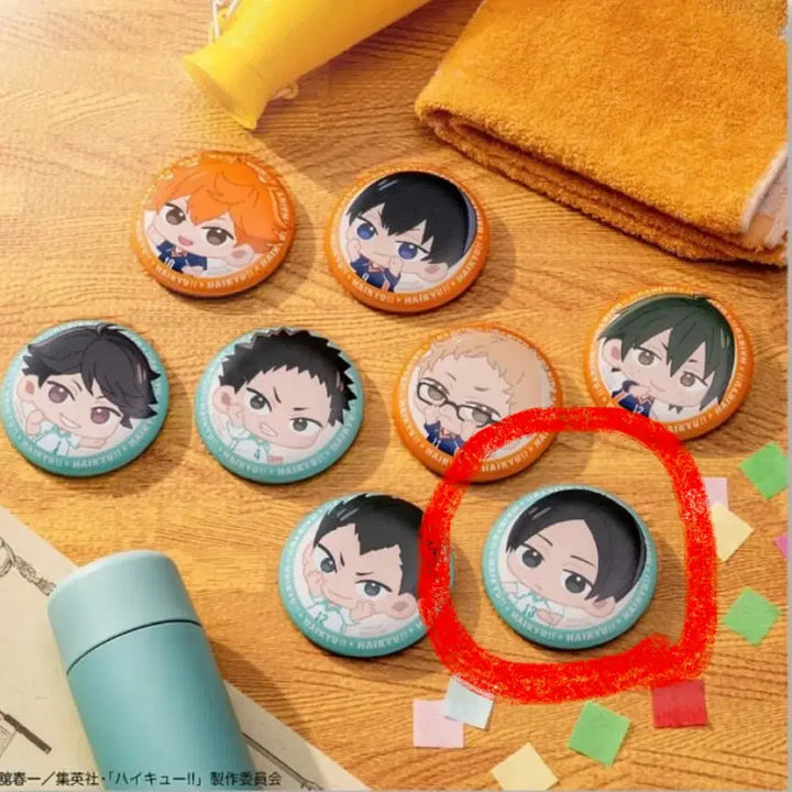 [BUNJANG] Taito Kuji Haikyuu!! Stage F Soft Cushion Can Badge Akira Kunimi / 하이큐 타이토 쿠지 F상 폭신폭신한 캔뱃지 쿠니미 아키라
