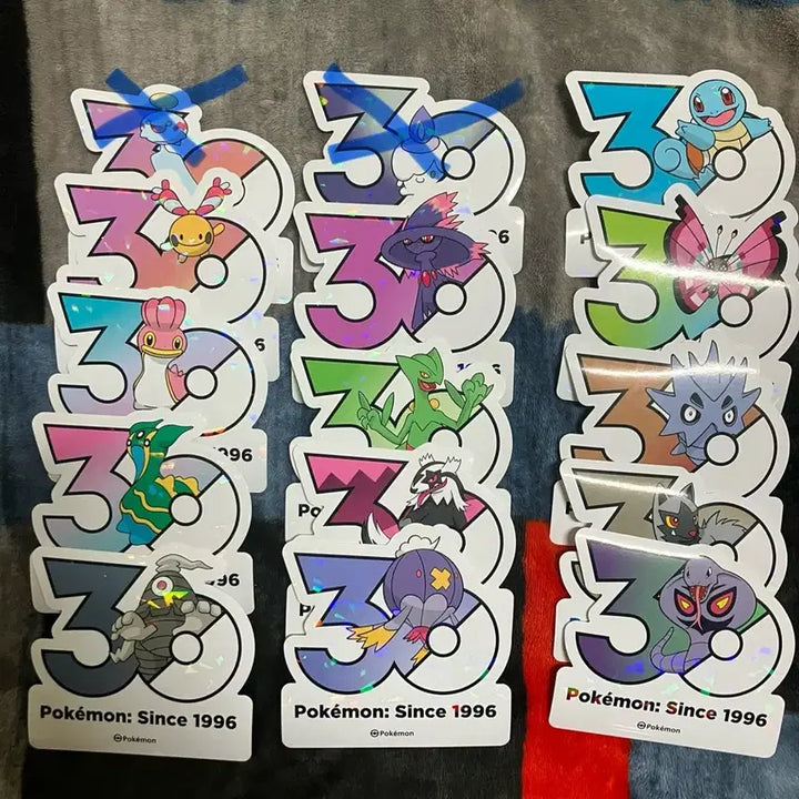 [BUNJANG] Pokemon 30th Anniversary Logo Sticker Trade / 포켓몬 30주년 로고 스티커 교환