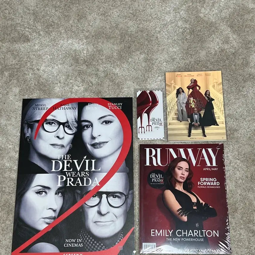 [BUNJANG] The Devil Wears Prada Magazine + OT + Poster + Art Card Set / 악마는 프라다를 입는다 잡지+오티+포스터+아트카드 판매해요
