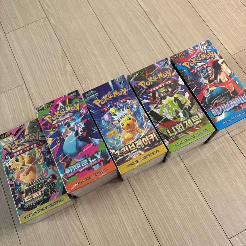 [BUNJANG] Pokemon Card Box Bundle Set / 포켓몬카드 박스 메가드림,인페르노,초전브레이커 5박스 일괄