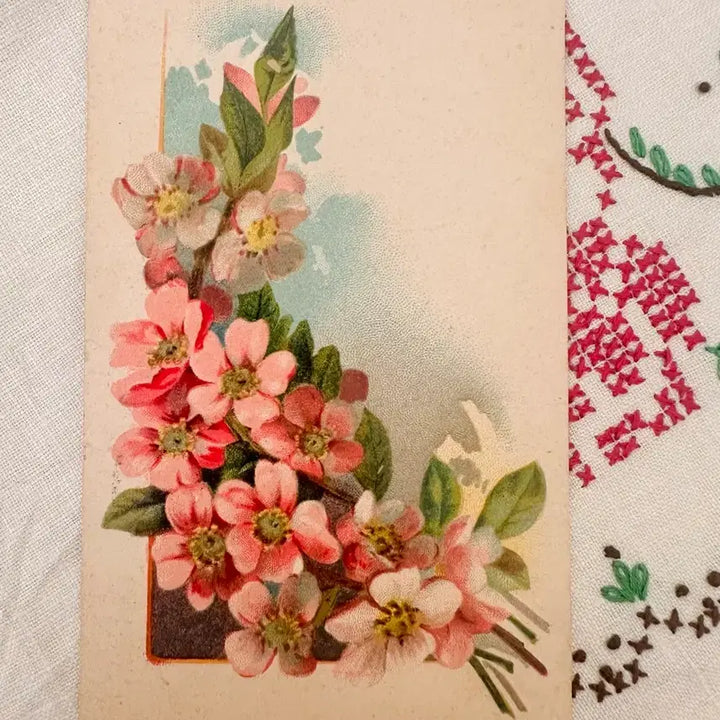 [BUNJANG] Antique Postcard Small Flower Bouquet / 앤틱엽서 작은꽃다발