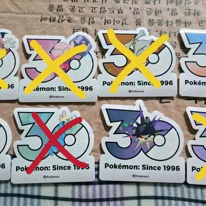 [BUNJANG] Pokemon 30th Anniversary Sticker / 포켓몬 30주년 기념 스티커 양도