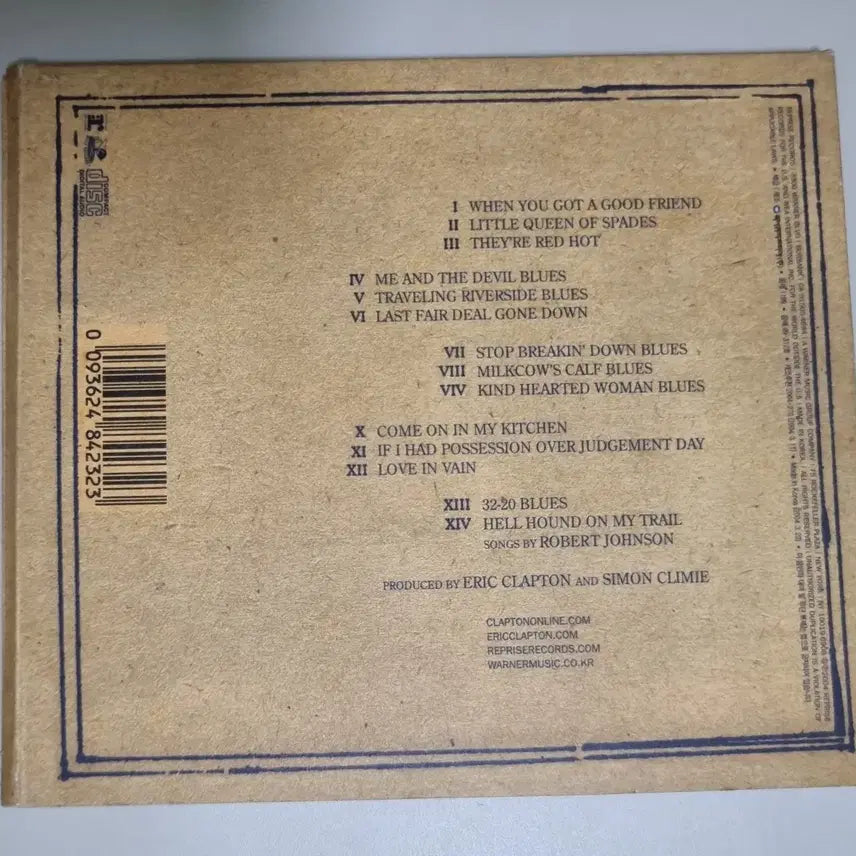 [BUNJANG] Eric Clapton Me &amp; Mr. Johnson (Unsealed CD) / 에릭 클랩튼 Me &amp; Mr Johnson (개봉 CD)