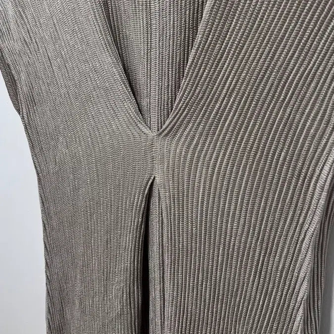 [BUNJANG] Pleated Long Dress Beige M-L / Japan brand 일본 브랜드 플리츠 원피스 (여성M~L / 신축성