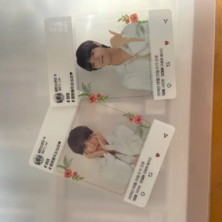 [BUNJANG] BTS V Taehyung Concert Limited Clear Photocard / 방탄소년단 V 태형 콘서트 한정 투명 포카 포토카드 아미부스 포카