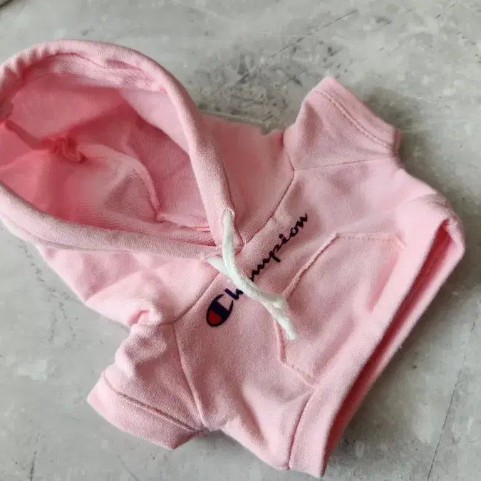 [BUNJANG] 20cm Champion Hoodie for Stuffed Dolls / 무속성 인형옷 20cm 챔피온 후드티 솜인형 20깅