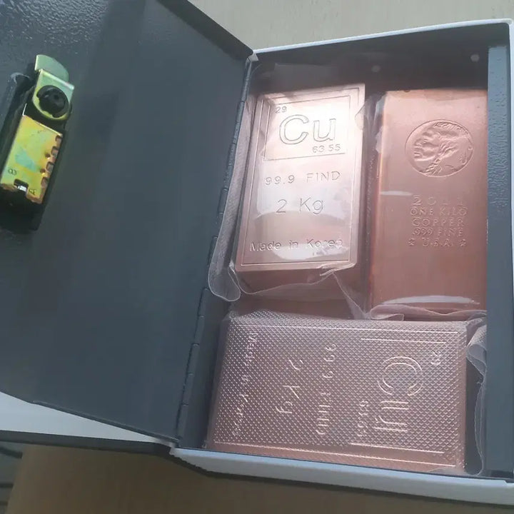[BUNJANG] 99.9% Pure Copper Ingot (2kg) / 99.9 순동 구리 2kg 주괴