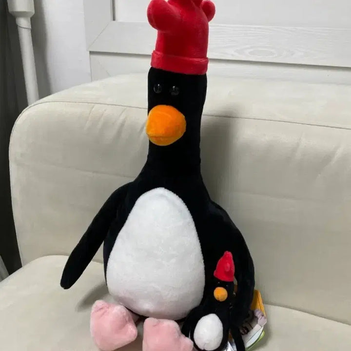 [BUNJANG] Wallace &amp; Gromit Feathers McGraw Penguin Plush 40cm / 새상품 / 그로밋 맥그로우 펭귄인형 40cm