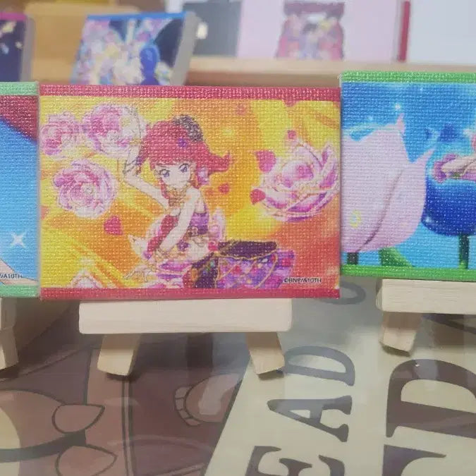 [BUNJANG] Aikatsu! Juri Shion Sakura Canvas Board / 아이카츠 쥬리 시온 사쿠라 캔버스 보드