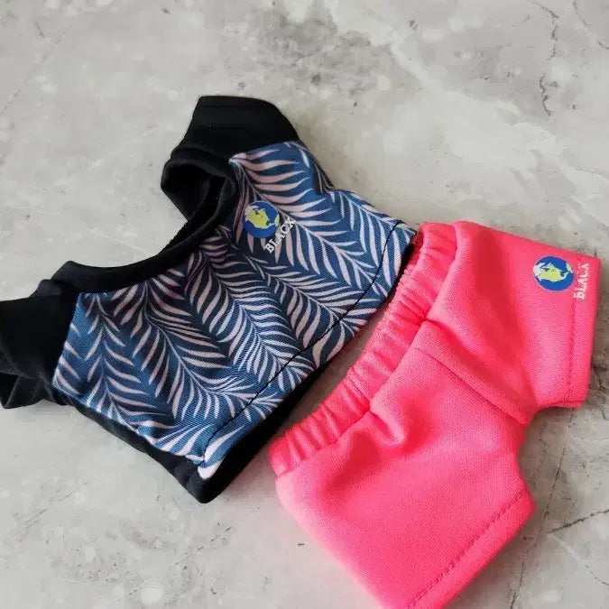 [BUNJANG] 20cm Doll Swimsuit Set Rash Guard / 무속성 인형옷 20cm 수영복 세트 래쉬가드 솜인형 20깅