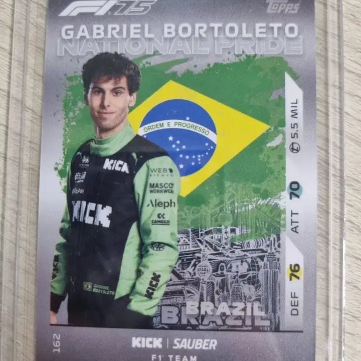[BUNJANG] Topps Gabriel Bortoleto F1 National Pride Card / F1 탑스크롬 자우버 가브리엘 보톨레토 훌켄버그 F1 카드 일괄