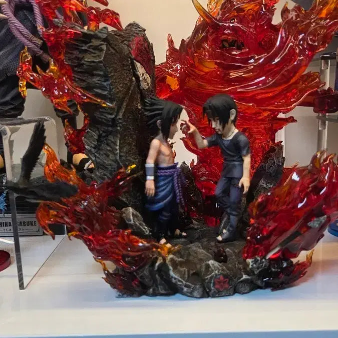 [BUNJANG] Naruto Itachi Sasuke Stone Custom Resin Figure / 나루토 stone custom 이타치 사스케 레진 피규어 판매