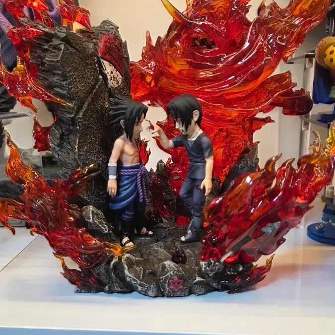 [BUNJANG] Naruto Itachi Sasuke Stone Custom Resin Figure / 나루토 stone custom 이타치 사스케 레진 피규어 판매