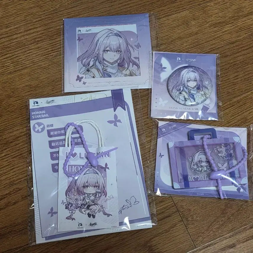 [BUNJANG] Honkai: Star Rail Luixing Coffee Collaboration Castoris Set - Mini Envelope, Shaker, Art Card, Can Badge / 붕괴 스타레일 중국 루이싱커피 콜라보 카스토리스 세트 색지 캔뱃지 쉐이커