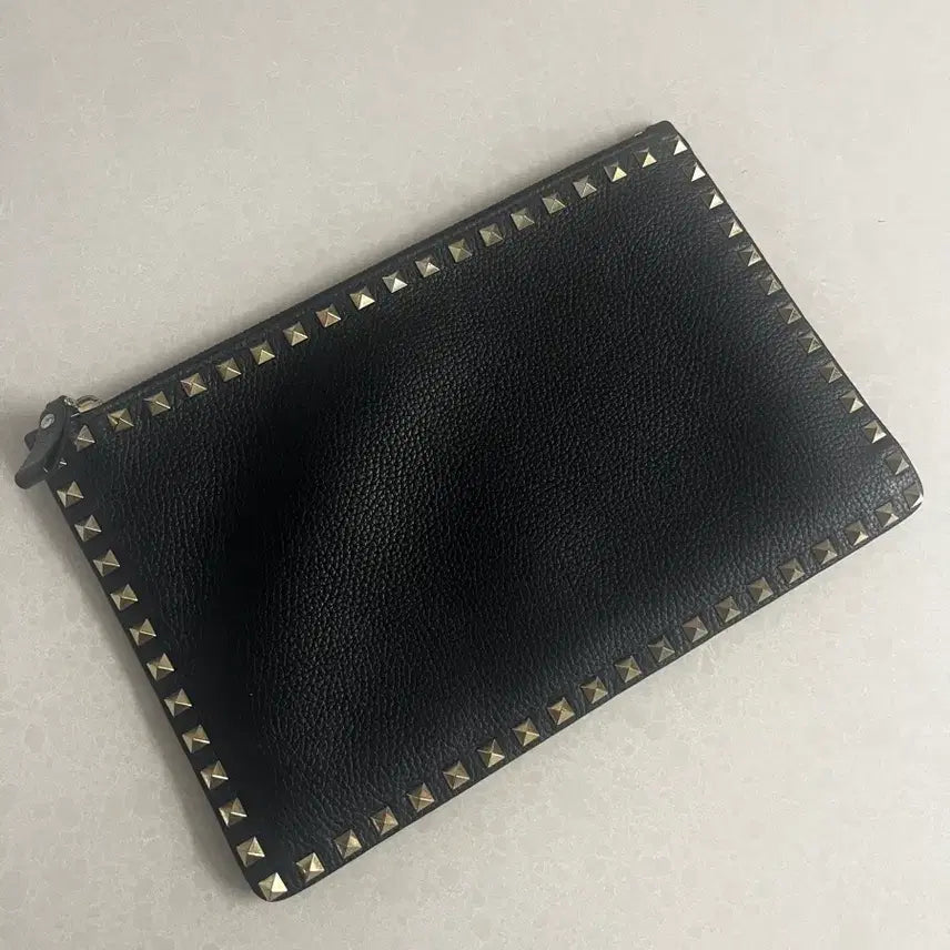 [BUNJANG] Valentino Rockstud Clutch Black Leather / (정품)발렌티노 락스터드 클러치