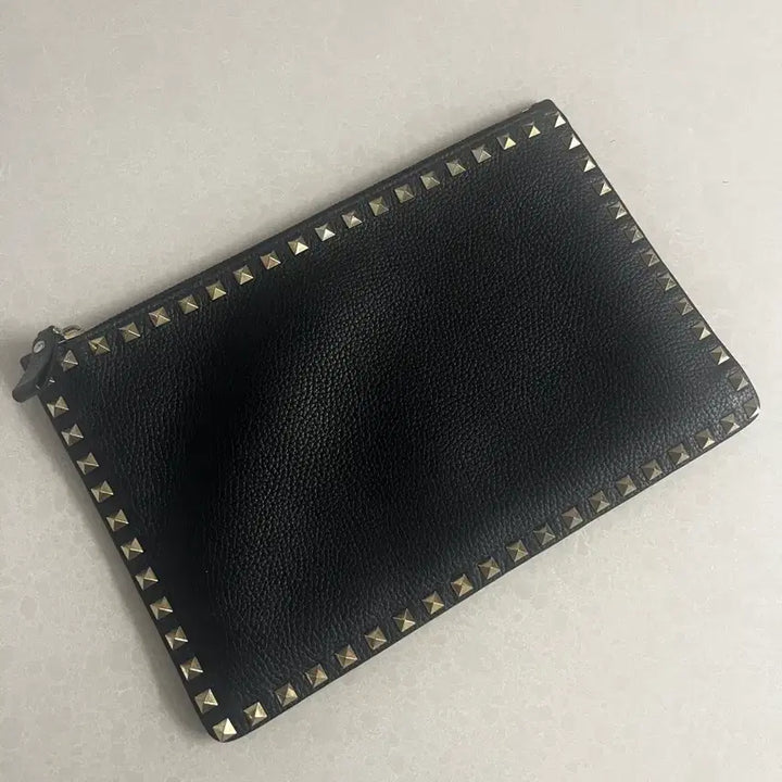 [BUNJANG] Valentino Rockstud Clutch Black Leather / (정품)발렌티노 락스터드 클러치