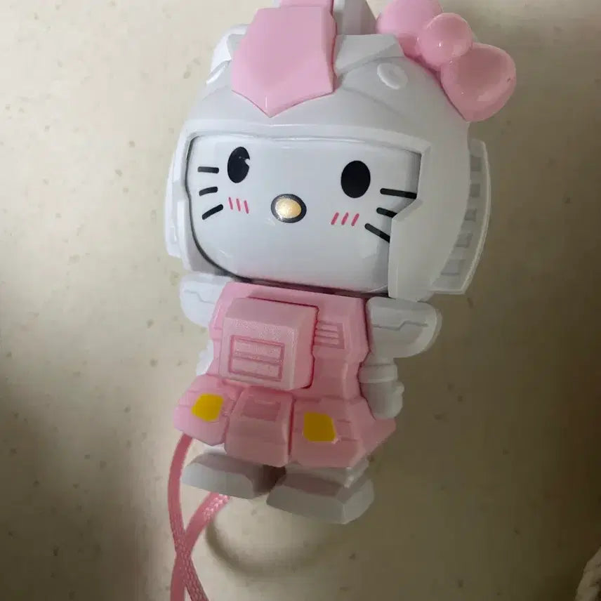 [BUNJANG] Hello Kitty x Gundam Collaboration Figure (White/Pink) / 헬로키티 건담 콜라보 피규어 화이트/핑크