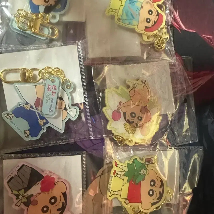 [BUNJANG] Crayon Shin-chan Keyring Set / 짱구키링   짱구 맹구 유리 훈이 철수 흰둥이
