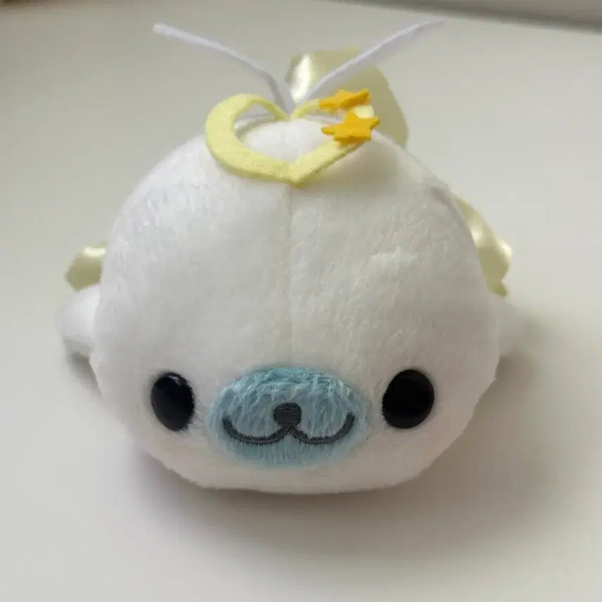 [BUNJANG] San-X Rare Angel Mamemoguma Plush / 오늘만할인) 고전 산엑스 레어 천사 마메고마 인형