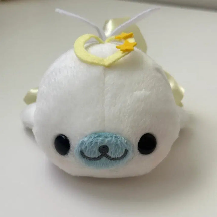 [BUNJANG] San-X Rare Angel Mamemoguma Plush / 오늘만할인) 고전 산엑스 레어 천사 마메고마 인형