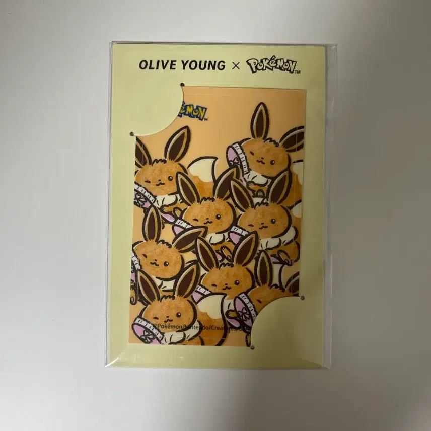 [BUNJANG] Pokemon Edition Delight Card Sticker Eevee Sealed / 올리브영 포켓몬 에디션 딜라이트 카드 스티커 미개봉 이브이