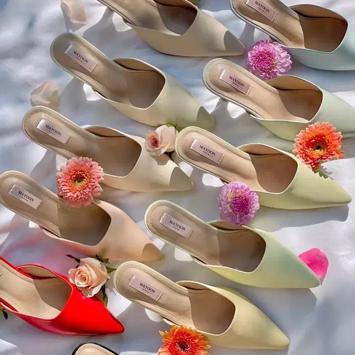 [BUNJANG] Mayyun Mule Heels Shoes (225) / 메이윤 뮬 구두 225 새상품