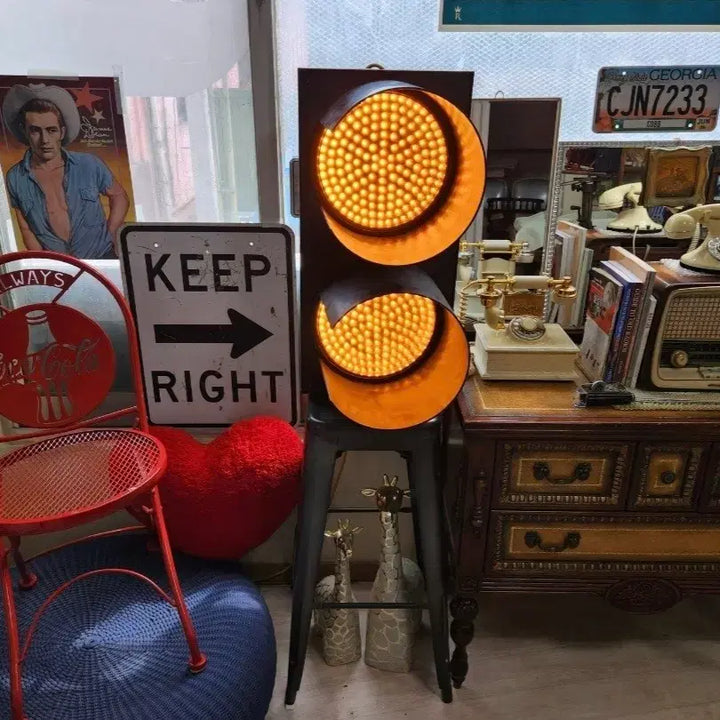 [BUNJANG] Street Traffic Signal Light (2-Bulb, LED) / 실사용했던 스트리트 2구 LED 교통신호등