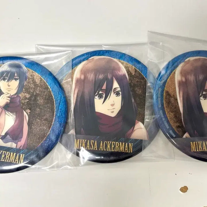 [BUNJANG] Attack on Titan Mikasa Ichiban Kuji G Prize Metallic Can Badge - Each One&