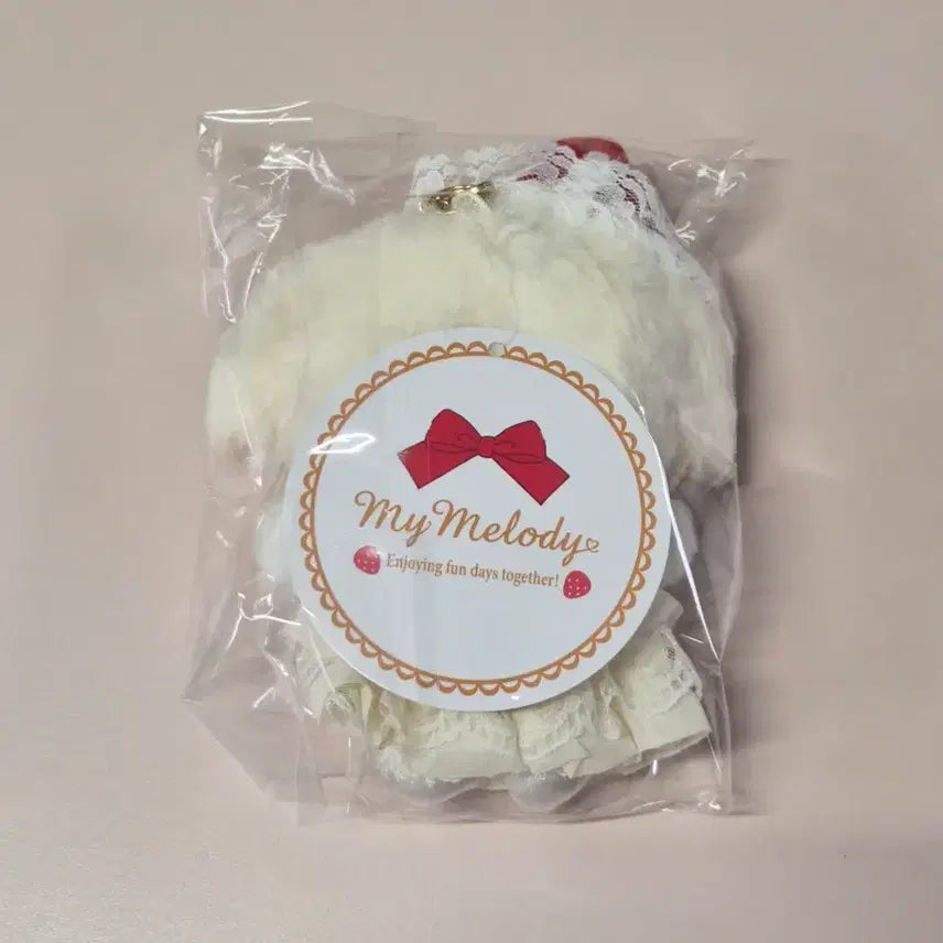 [BUNJANG] Sanrio My Melody Shortcake Strawberry Sponge Keychain Doll Mascot / 산리오 정품 마이멜로디 쇼트케이크 딸기 스펀지 키링 인형 마스코트