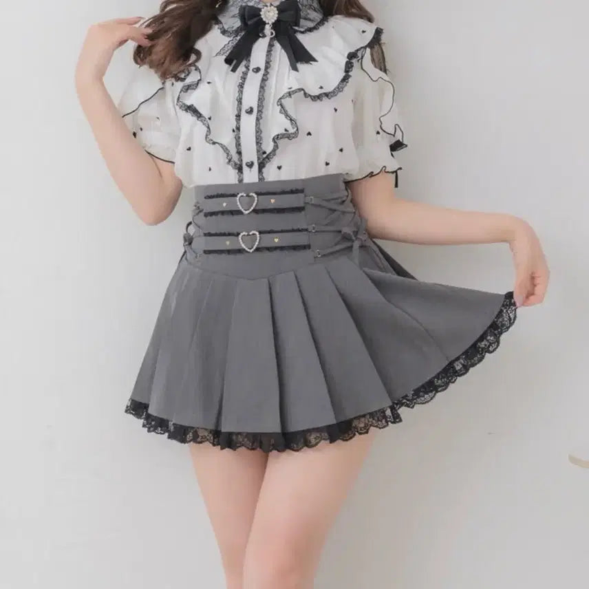 [BUNJANG] Rojita Side-Up Frill Skirt / 정품 rojita 로지타 사이드업 프릴 스커트