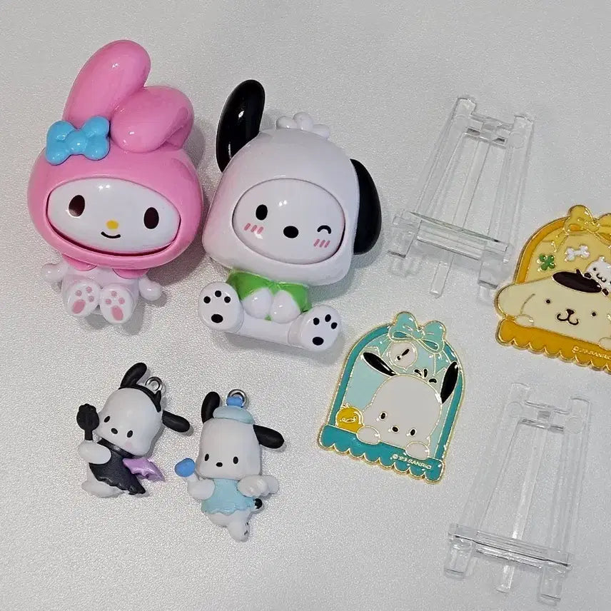 [BUNJANG] Sanrio My Melody, Pochacco, Pom Pom Purin Gachapon Figure Bundle Set / 산리오 마이멜로디 포차코 폼폼푸린 가챠 피규어 일괄