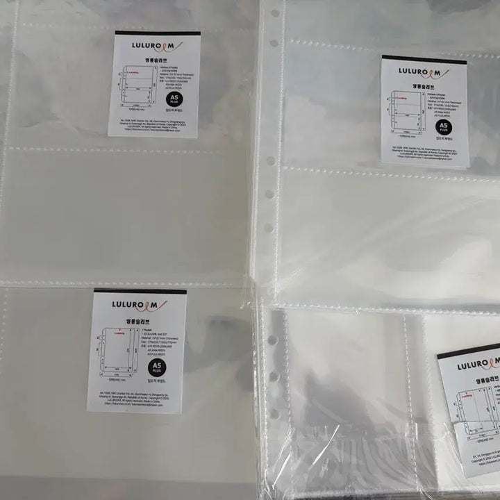 [BUNJANG] Rururum Binder Original Ticket Inner Pages, 1 Pocket / 루루룸 바인더 오리지널 티켓 속지 3포켓, 1포켓