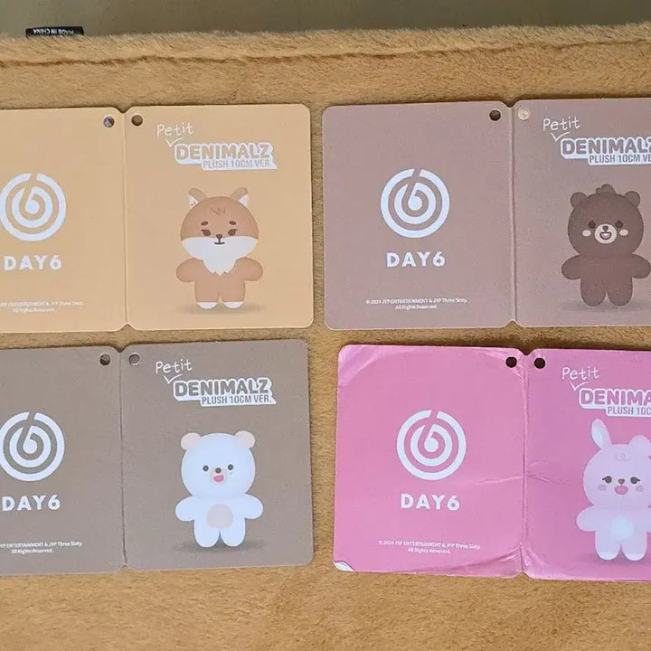 [BUNJANG] DAY6 Denimals Petitimals BangkyePildon Bundle Set / DAY6 데이식스 데니멀즈 쁘띠멀즈 방케필돈 일괄