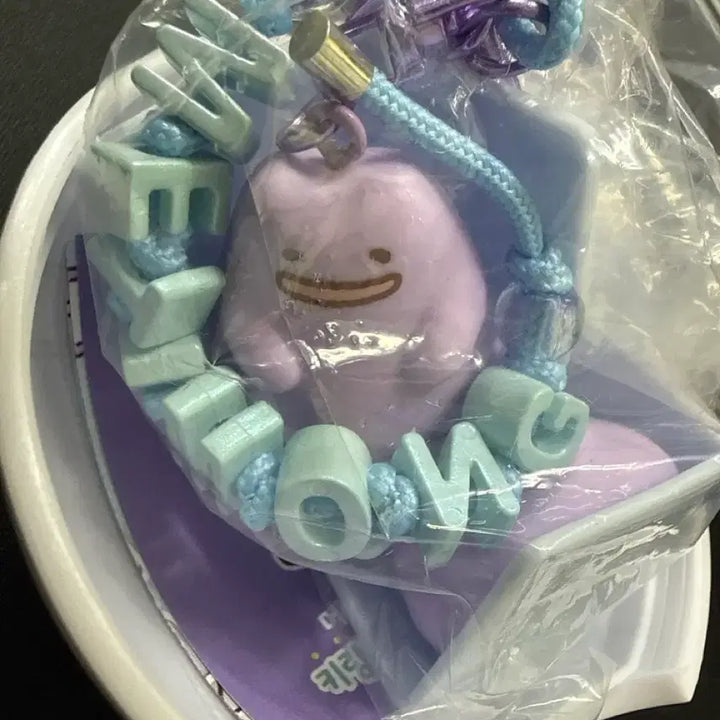 [BUNJANG] Pokemon Ditto Sad String Keychain / 포켓몬 메타몽 스트링 키링 슬퍼하는 중
