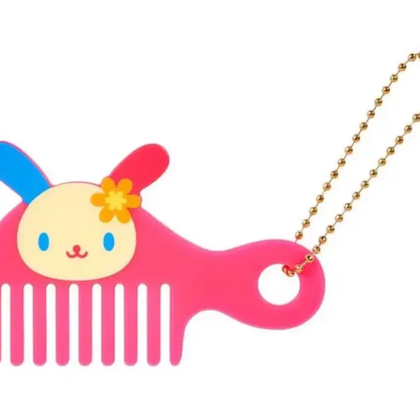 [BUNJANG] Sanrio Purloland Limited Usahana Comb Keychain (New) / 퓨로랜드 한정 우사하나 빗 키링(새상품)