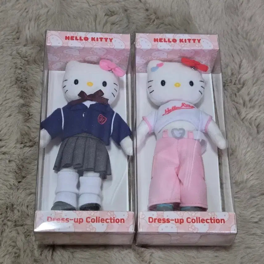 [BUNJANG] Hello Kitty Dress Up Collection Dolls Set (2 Types, Sealed) / 헬로키티 드레스업 컬렉션 인형 2종 세트 미개봉 새상품