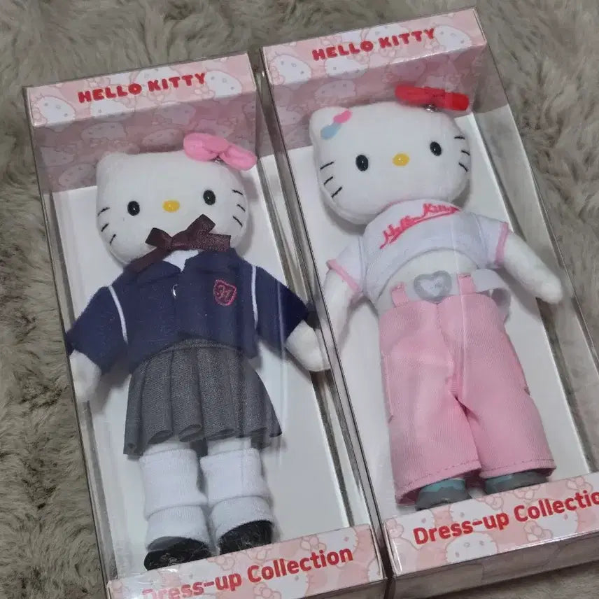 [BUNJANG] Hello Kitty Dress Up Collection Dolls Set (2 Types, Sealed) / 헬로키티 드레스업 컬렉션 인형 2종 세트 미개봉 새상품