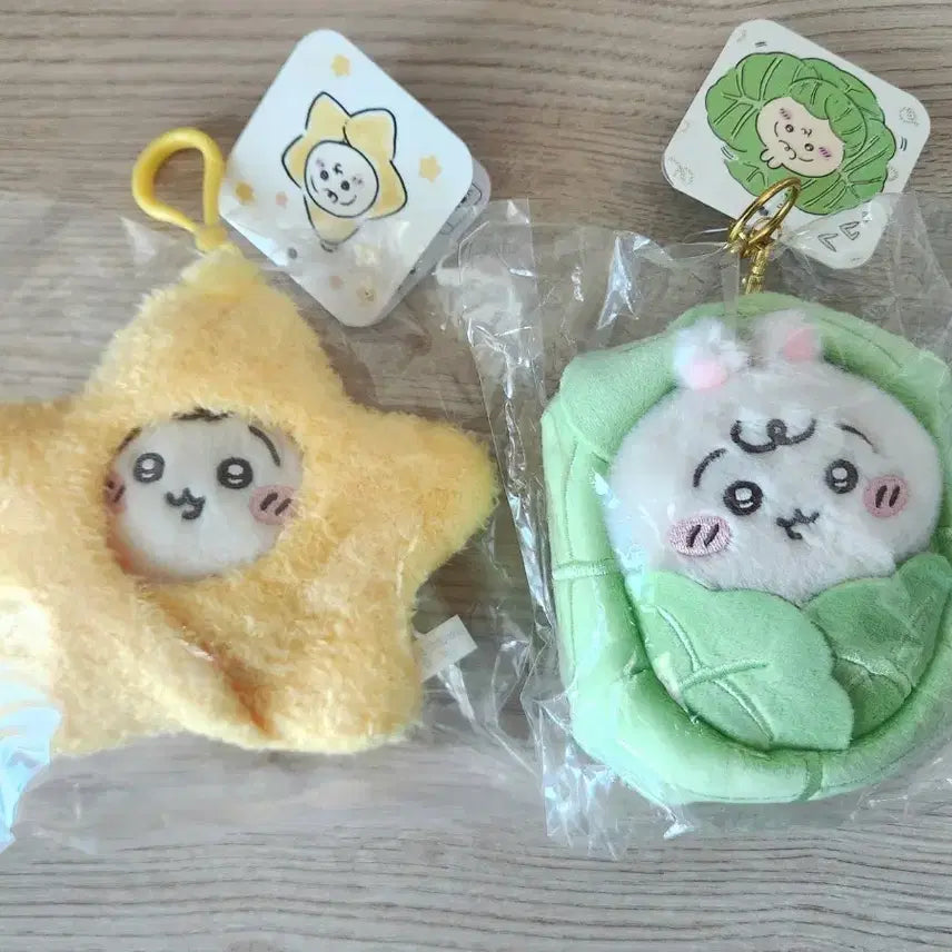 [BUNJANG] Chiikawa Baby Mascot Star Usagi &amp; Cabbage Usagi Bundle / 치이카와 베이비 마스코트 별 우사기&amp;양배추 우사기
