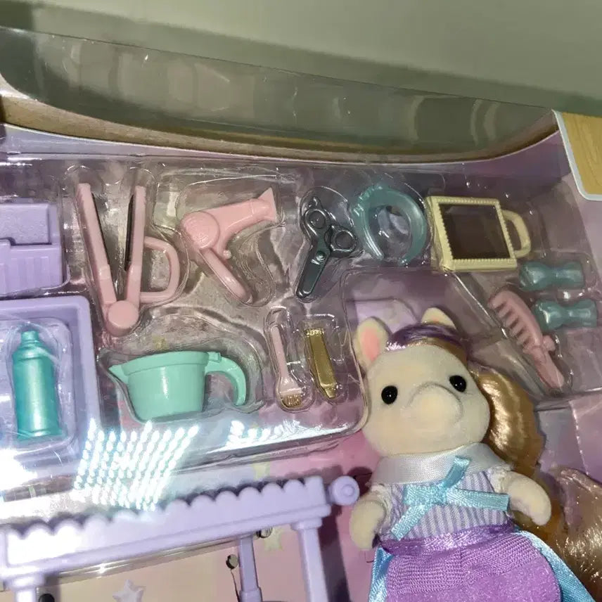 [BUNJANG] Sylvanian Families Pony Hair Stylist Set / 실바니안 포니의 헤어스타일링 미용사 세트