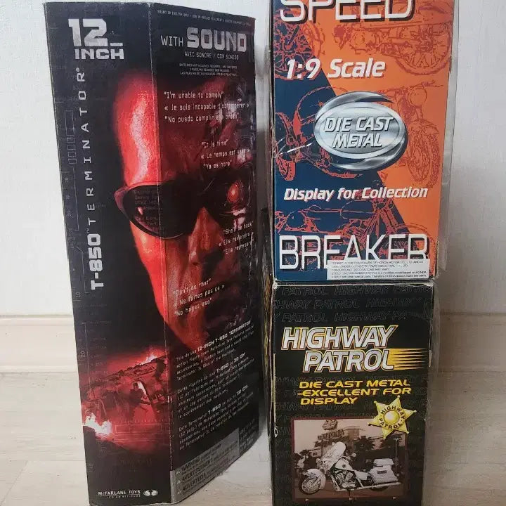 [BUNJANG] Taito T-MOST T-850 &amp; Bike Figure Bundle (Unsealed &amp; Sealed) / 단순개봉 터미네이터 T-850 &amp; 미개봉 바이크 피규어 일괄 판매
