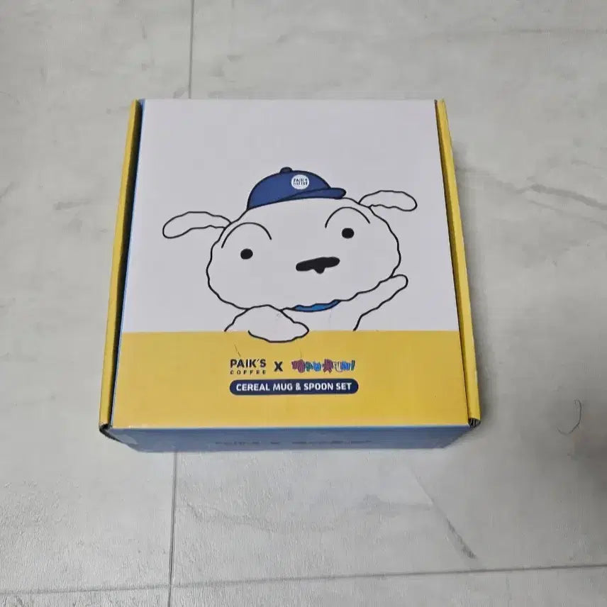 [BUNJANG] Paikdabang X Jjangu Cereal Mug &amp; Spoon Set, Stickers, and Plush Dolls / 빽다방 짱구 띠부씰들, 시리얼 머그&amp;스푼세트,  인형 판매 해요