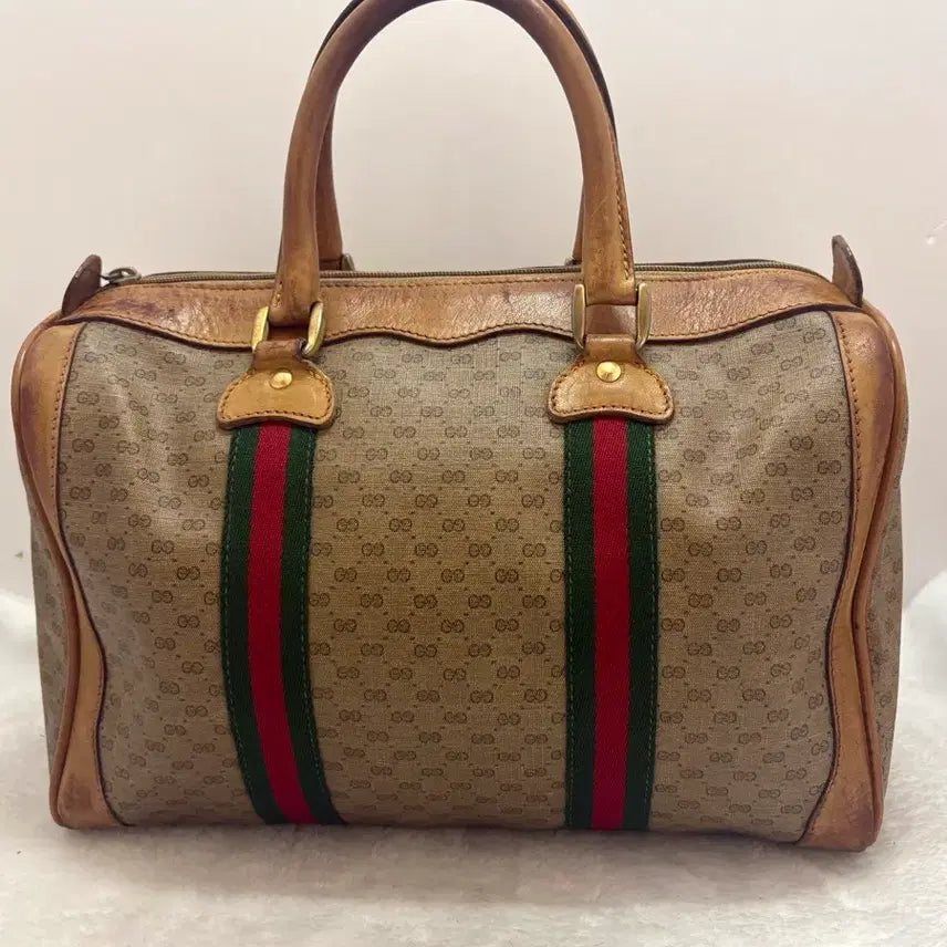 [BUNJANG] Gucci GG Supreme Boston Bag / 구찌 GG 수프림 패턴 보스턴백(정품)