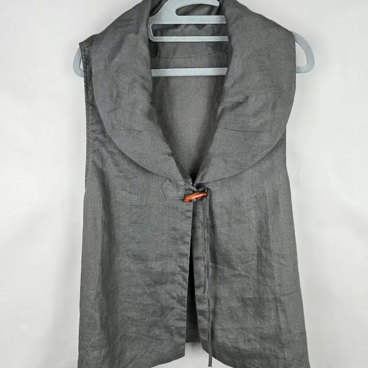 [BUNJANG] Charlies Linen 100% Oversized Vest / [무료배송]찰리스 F 여성 린넨 마 100% 오버핏 조끼 베스트