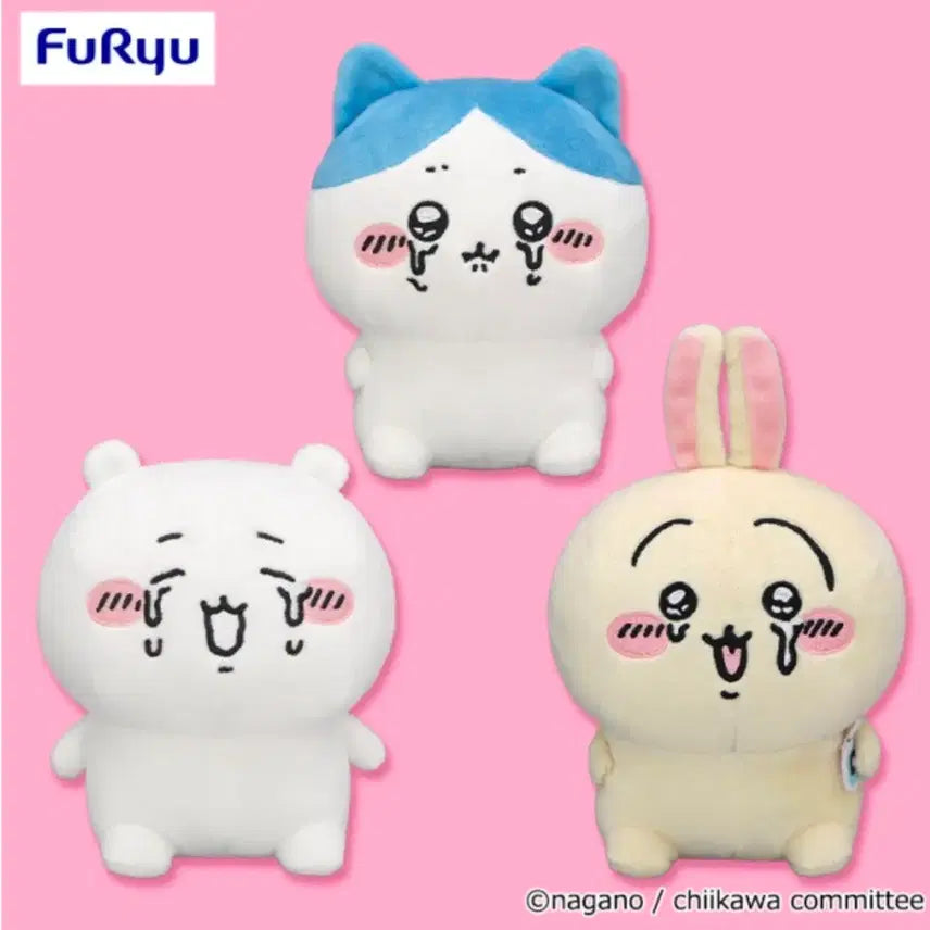 [BUNJANG] Chiikawa "Cried" Plush Set (Hamster, Cat, Rabbit) / 치이카와 울어버렸다 누이 판매합니다(햄냥토 일괄)