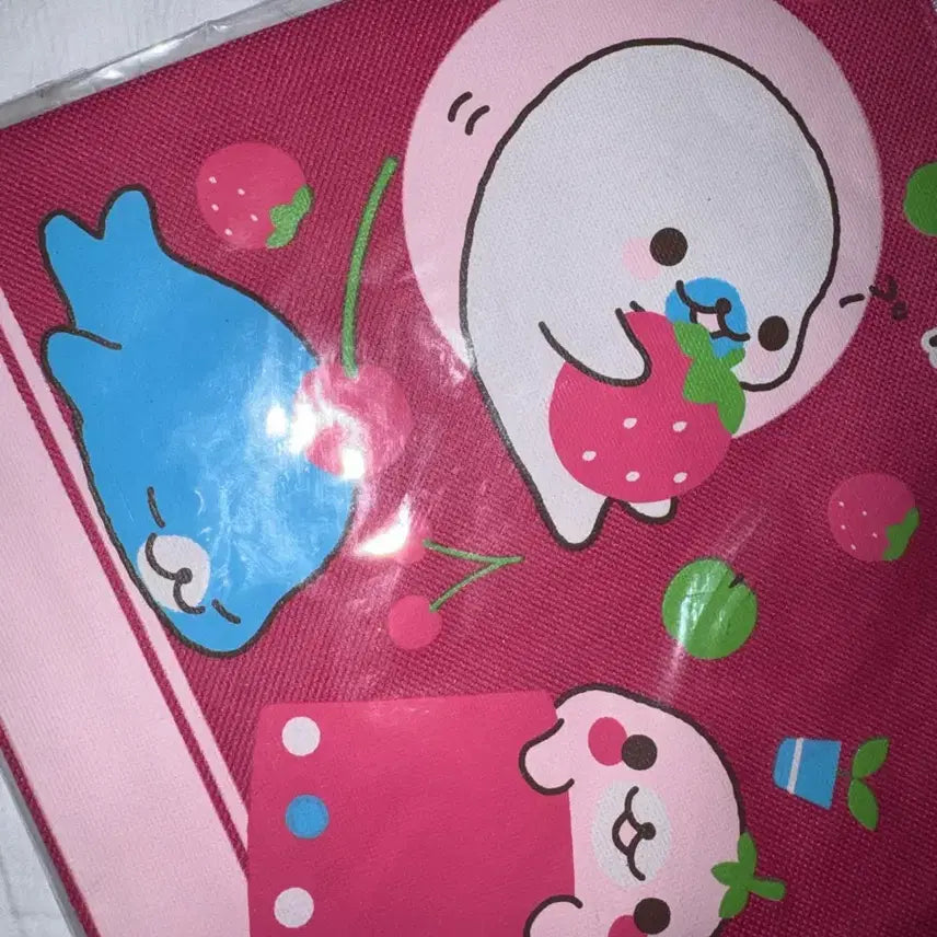 [BUNJANG] San-X Mamegoma Coated Pouch (Large) - 2011 Vintage / 이번주)고전 2011년도 산엑스 마메고마 코팅 주머니 파우치