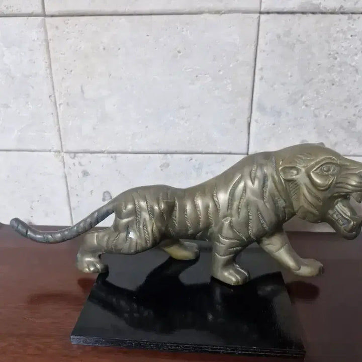 [BUNJANG] Brass Tiger Sculpture Statue / 황동 호랑이 장식품 조각상