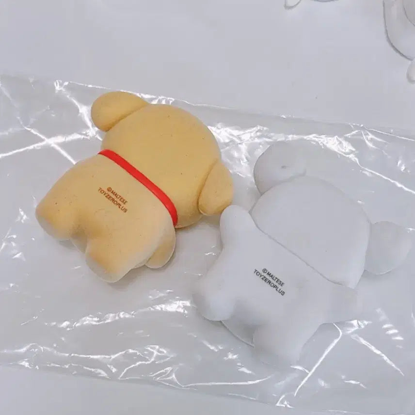 [BUNJANG] Maltese &amp; Retriever "Puppy Life" Figurines Set / 몰티즈 maltese 댕댕이라이프 피규어 몰티즈 앤 리트리버